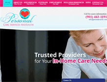 Tablet Screenshot of personalcarellc.com